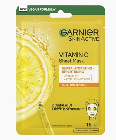 MASQUE EN FEUILLE DE VITAMINE C C ACTIVE POUR LA PEAU