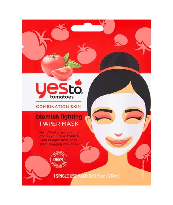 MASQUE EN PAPIER ANTI-IMperfections DE LA PEAU MIXTE AUX TOMATES