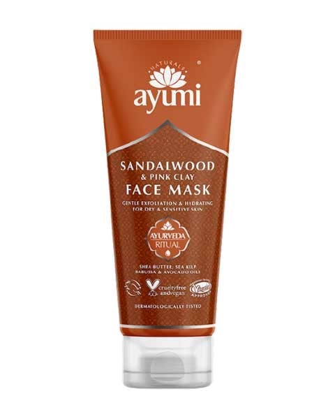 MASQUE VISAGE AU BOIS DE SANTAL ET À L'YLANG YLANG AYUMI NATURALS 