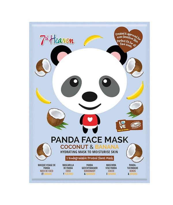 MASQUE VISAGE PANDA À LA NOIX DE COCO ET À LA BANANE 7TH HEAVEN 