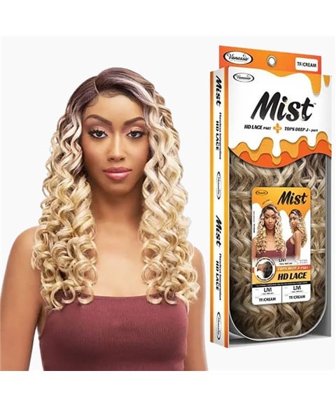 MIST SYNTHETIC LIVI TOPS DEEP J PART HD LACE WIG