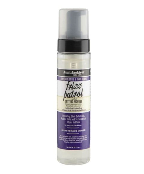 MOUSSE fixatrice anti-poof AUNT JACKIES FRIZZ PATROL 