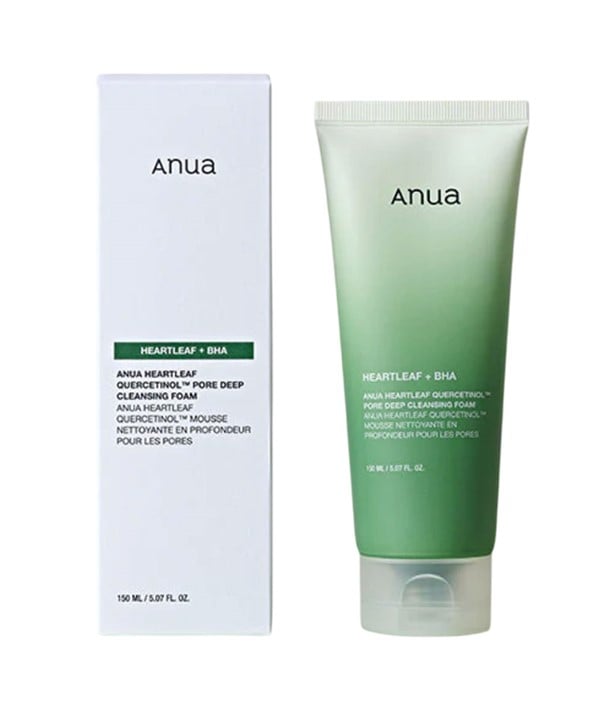 MOUSSE NETTOYANTE EN PROFONDEUR DES PORES DE QUERCETINOL HEARTLEAF 