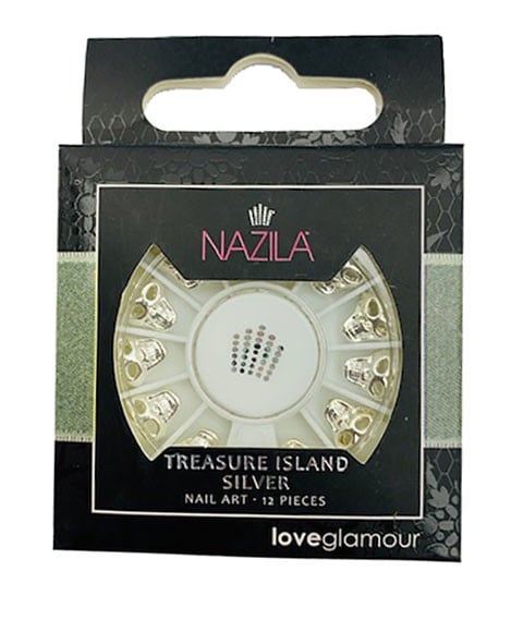 NAIL ART CHARM TRÉSOR ISLAND ARGENT