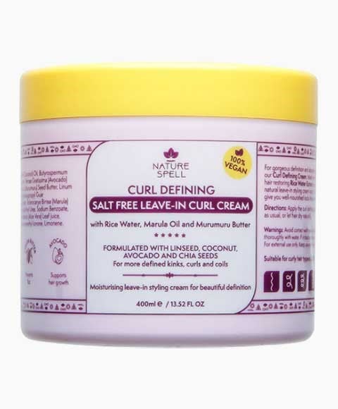 NATURE SPELL CURL DEFINING SANS SEL CONGÉ DANS LA CRÈME CURL 