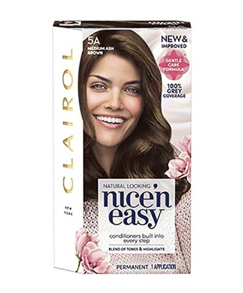 NICE N EASY COULEUR PERMANENTE 5A BRUN CENDRÉ MOYEN 