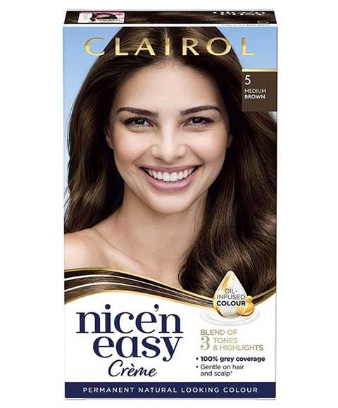 NICE N EASY CREME COULEUR PERMANENTE 5 BRUN MOYEN