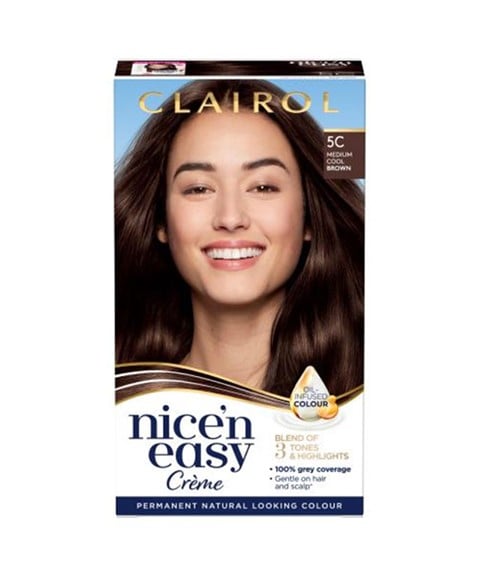 NICE N EASY CREME COULEUR PERMANENTE 5C BRUN MOYEN FROID