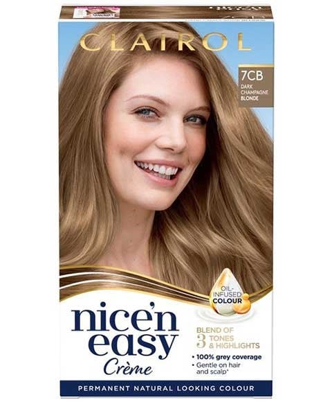 NICE N EASY CREME COULEUR PERMANENTE 7CB CHAMPAGNE FONCÉ BLON