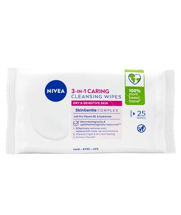 NIVEA 3 EN 1 LINGETTES NETTOYANTES SOINS 