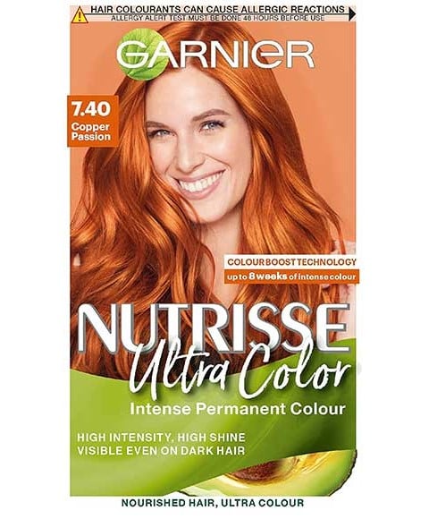 NUTRISSE ULTRA COLOR COULEUR PERMANENTE INTENSE 7.40 CUIVRE P