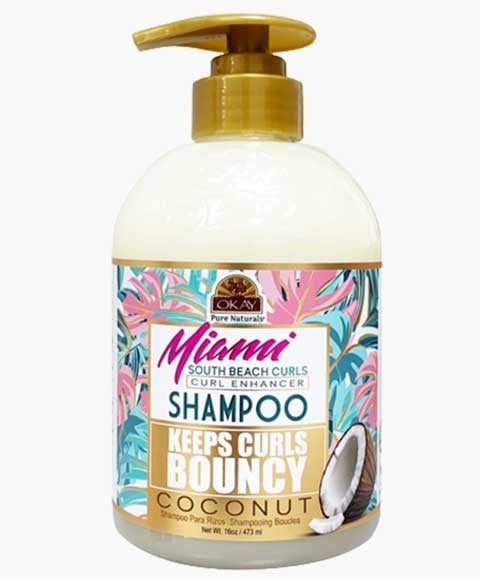 OKAY MIAMI KEEP CURLS SHAMPOOING BOUNCY À LA NOIX DE COCO 