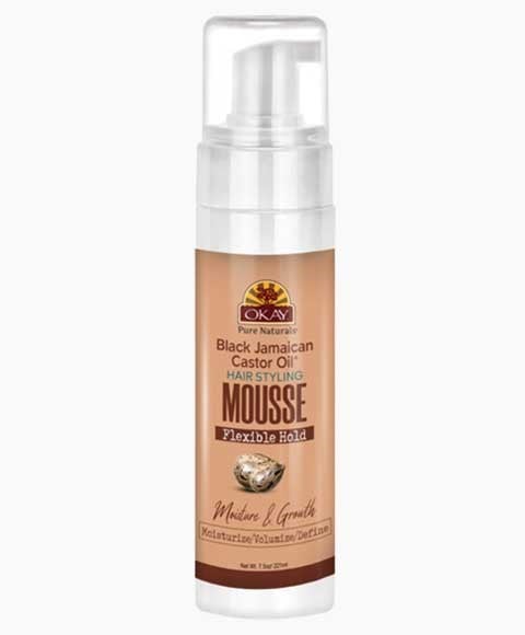 OKAY MOUSSE COIFFANTE À L'HUILE DE ricin jamaïcaine noire 