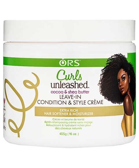 ORS CURLS UNLEASHED Cacao et beurre de karité laisser en état