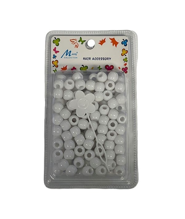 PERLES ACCESSOIRES POUR CHEVEUX B200WHI 