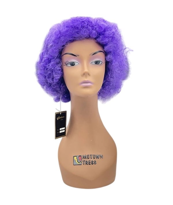 PERRUQUE AFRO DE FÊTE DE COSTUME D'HALLOWEEN 388A MAUVE 