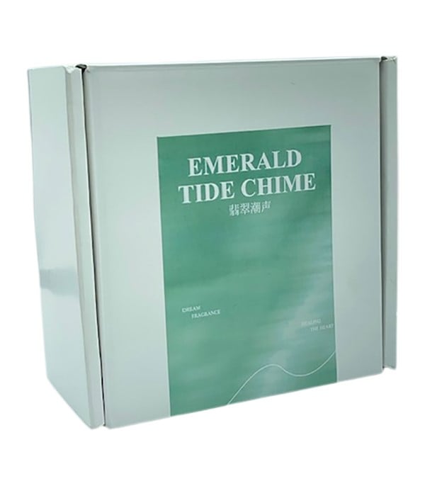 Pierre de diffuseur d'ornement d'aromathérapie de carillon de marée émeraude