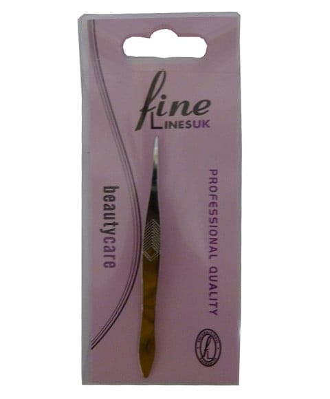 PINCE À ÉPILER FINE LINESUK CHROME POINTUE