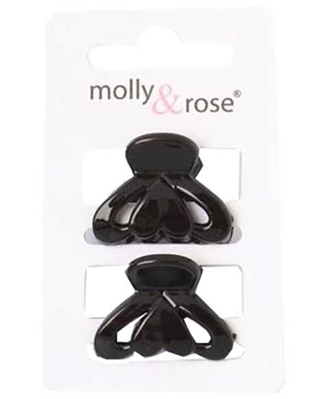 PINCES À DÉTAILS COEUR NOIR 7703