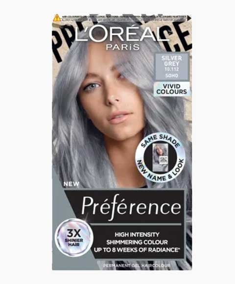 PRÉFÉRENCE COULEUR PERMANENTE EN GEL HAUTE INTENSITÉ ARGENT