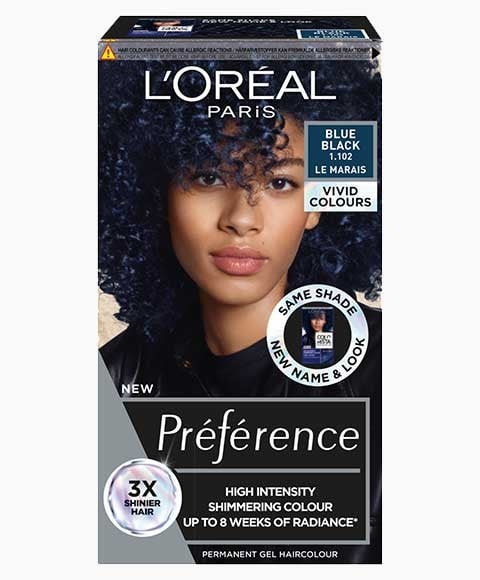 PRÉFÉRENCE COULEUR PERMANENTE EN GEL HAUTE INTENSITÉ BLEU B