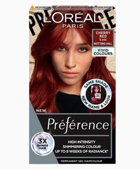 PRÉFÉRENCE COULEUR PERMANENTE EN GEL HAUTE INTENSITÉ CERISE