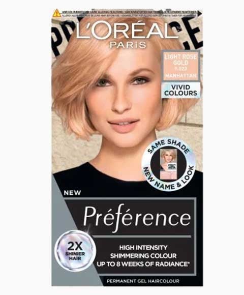 PRÉFÉRENCE COULEUR PERMANENTE EN GEL HAUTE INTENSITÉ CLAIR