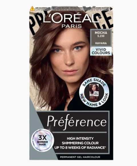 PRÉFÉRENCE COULEUR PERMANENTE EN GEL HAUTE INTENSITÉ MOKA