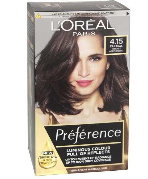 PRÉFÉRENCE INFINIA COULEUR PERMANENTE 4.15 CARACAS CHOCO GLACÉ