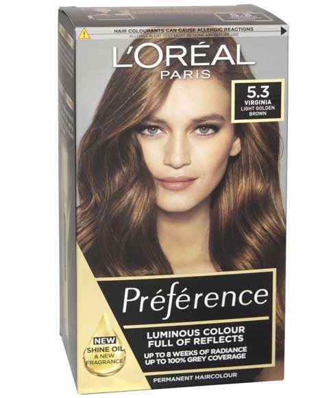 PRÉFÉRENCE INFINIA COULEUR PERMANENTE 5.3 VIRGINIA CHESTNUT B