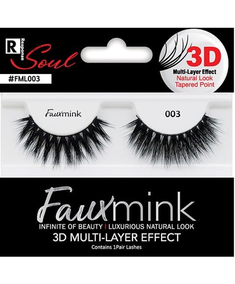RESPONSE SOUL FAUX MINK 3D EFFECT EYELASH 003 