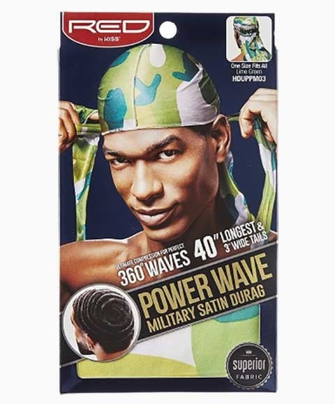 ROUGE PAR KISS POWER WAVE MILITAIRE SATIN DURAG HDUPPM03