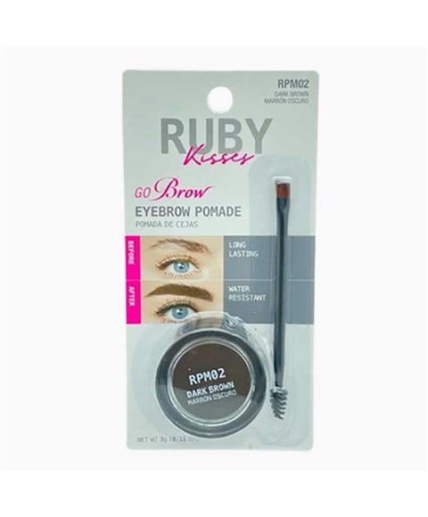 RUBY KISSES GO BROW POMADE RPM02 BRUN FONCÉ 