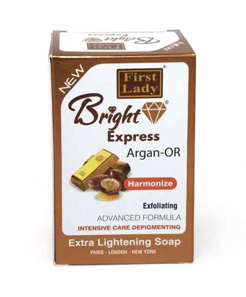 SAVON EXFOLIANT EXTRA ÉCLAIRCISSANT À L'ARGAN BRIGHT EXPRESS