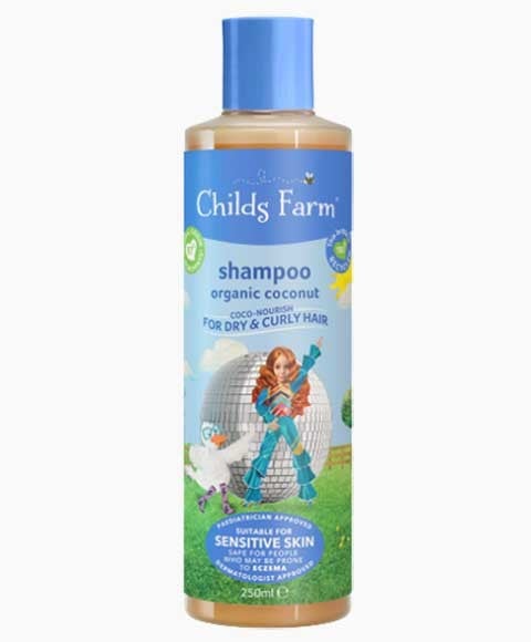 SHAMPOOING BIOLOGIQUE À LA NOIX DE COCO CHILDS FARM POUR CHEVEUX SECS ET BOUCLÉS
