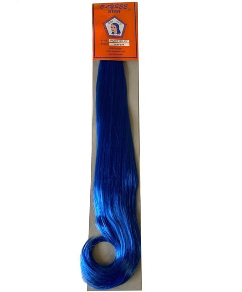 SILKY SYN PONY BLEU CLAIR 