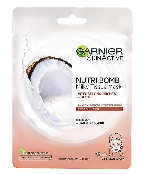 SKIN ACTIVE NUTRI BOMB MASQUE EN TISSUS LAITEUX À LA NOIX DE COCO 