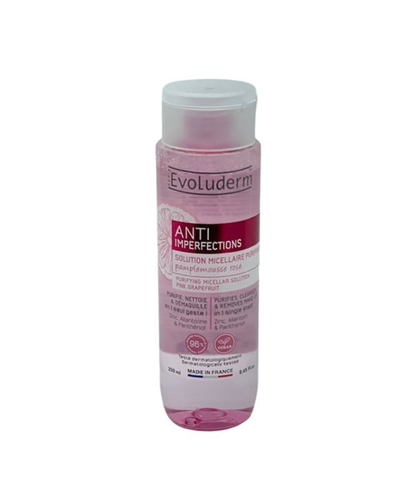SOLUTION MICELLAIRE PURIFIANTE ANTI IMPERFECTION RAISIN ROSE