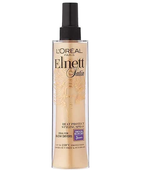 SPRAY COIFFANT ELNETT SATIN STRAIGHT HEAT PROTECT 