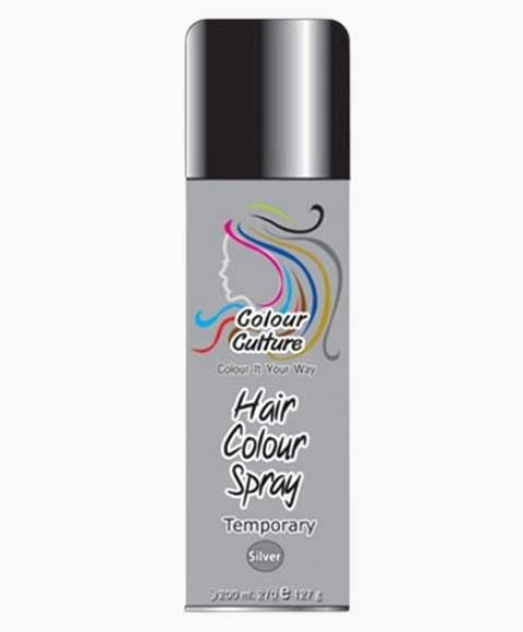SPRAY DE COULEUR TEMPORAIRE POUR CHEVEUX COULEUR CULTURE ARGENT 