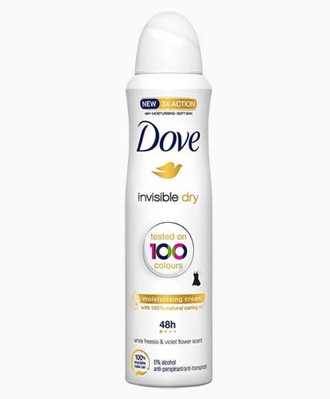 SPRAY DÉODORANT ANTI-TRANSPIRANT DOVE INVISIBLE DRY 48H