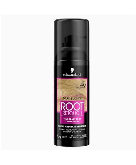 SPRAY TEMPORAIRE DE COUVERTURE DE RACINES DE RETOUCHE DES RACINES BLONDE FONCÉ
