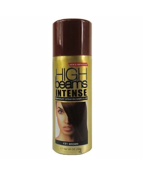 SPRAY TEMPORAIRE INTENSE HIGH BEAMS SUR LA COULEUR DES CHEVEUX