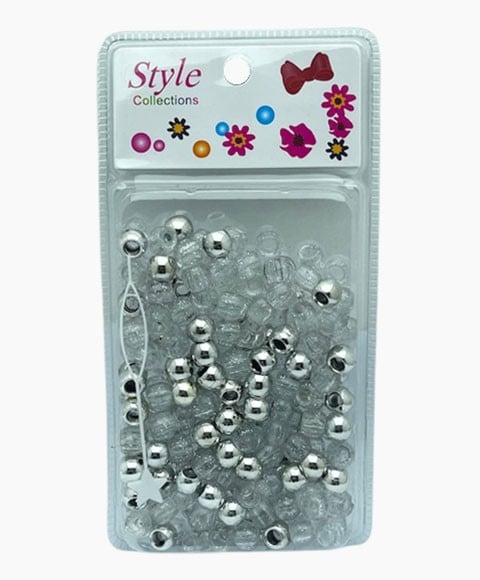 STYLE COLLECTION PERLES À CHEVEUX BD008 ARGENT 