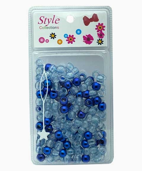 STYLE COLLECTION PERLES À CHEVEUX BD008 BLEU 