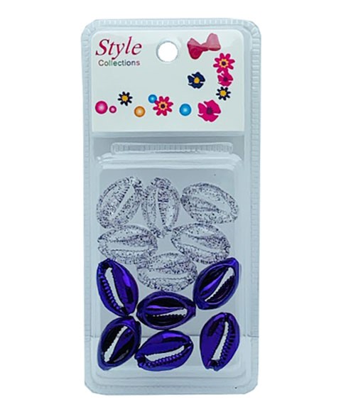 STYLE COLLECTION PERLES DE COQUILLES 2 TONS BD015 VIOLET 