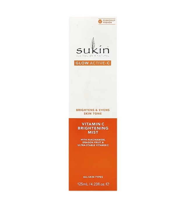 SUKIN GLOW ACTIVE C BRUME ÉCLAIRCISSANTE À LA VITAMINE C