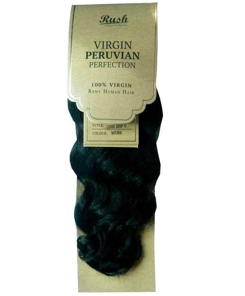 Tissage profond lâche de cheveux humains de perfection péruvienne vierge 