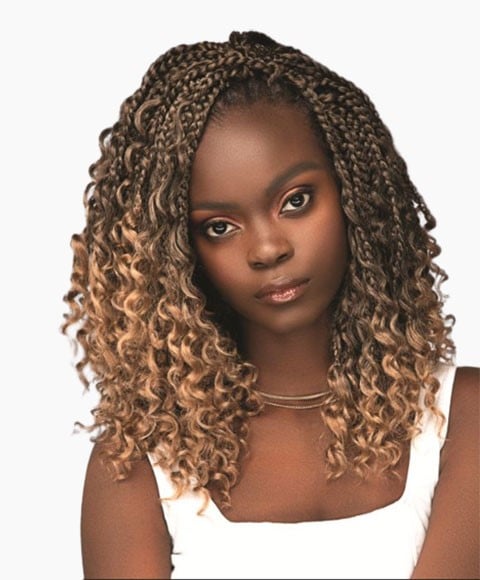 Tresse de boîte de bermuda pré-bouclée URBAN SYN