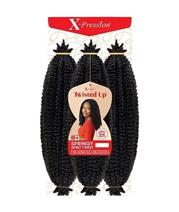 X PRESSION 3X TWISTED UP SPRINGY AFRO TWIST TRESSÉES